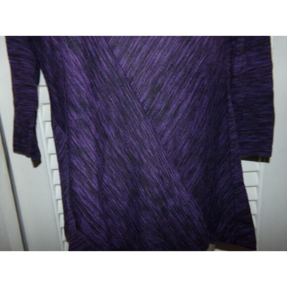 Chico's purple 3/4 sleeve knit top 0 (4) Very good‎ condition - Picture 2 of 5